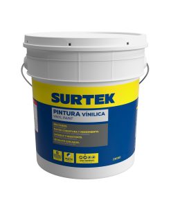 Pintura Vinílica amarilla paja 19lt Surtek
