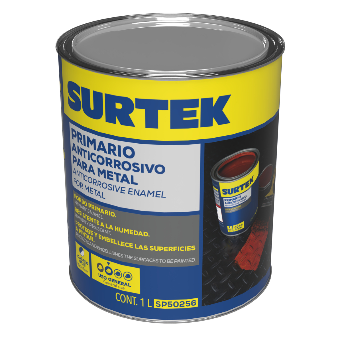 Esmalte primario anticorrosivo rojo óxido 1lt Surtek