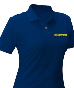 Playera tipo polo para dama Surtek azul talla L Surtek