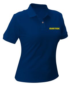 Playera tipo polo para dama Surtek azul talla XL Surtek