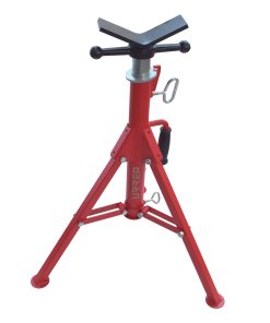 Soporte para tubo con cabezal en V ajustable de 24 in a 42 in