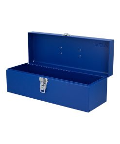 Caja portaherramientas metálica azul 43x13x16 cm Foy