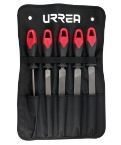 Juego de limas combinadas con mango bimaterial, 5 piezas