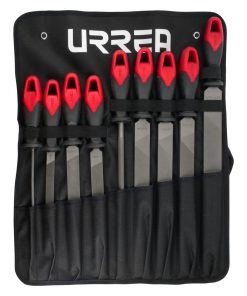 Juego de limas combinadas con mango bimaterial, 9 piezas