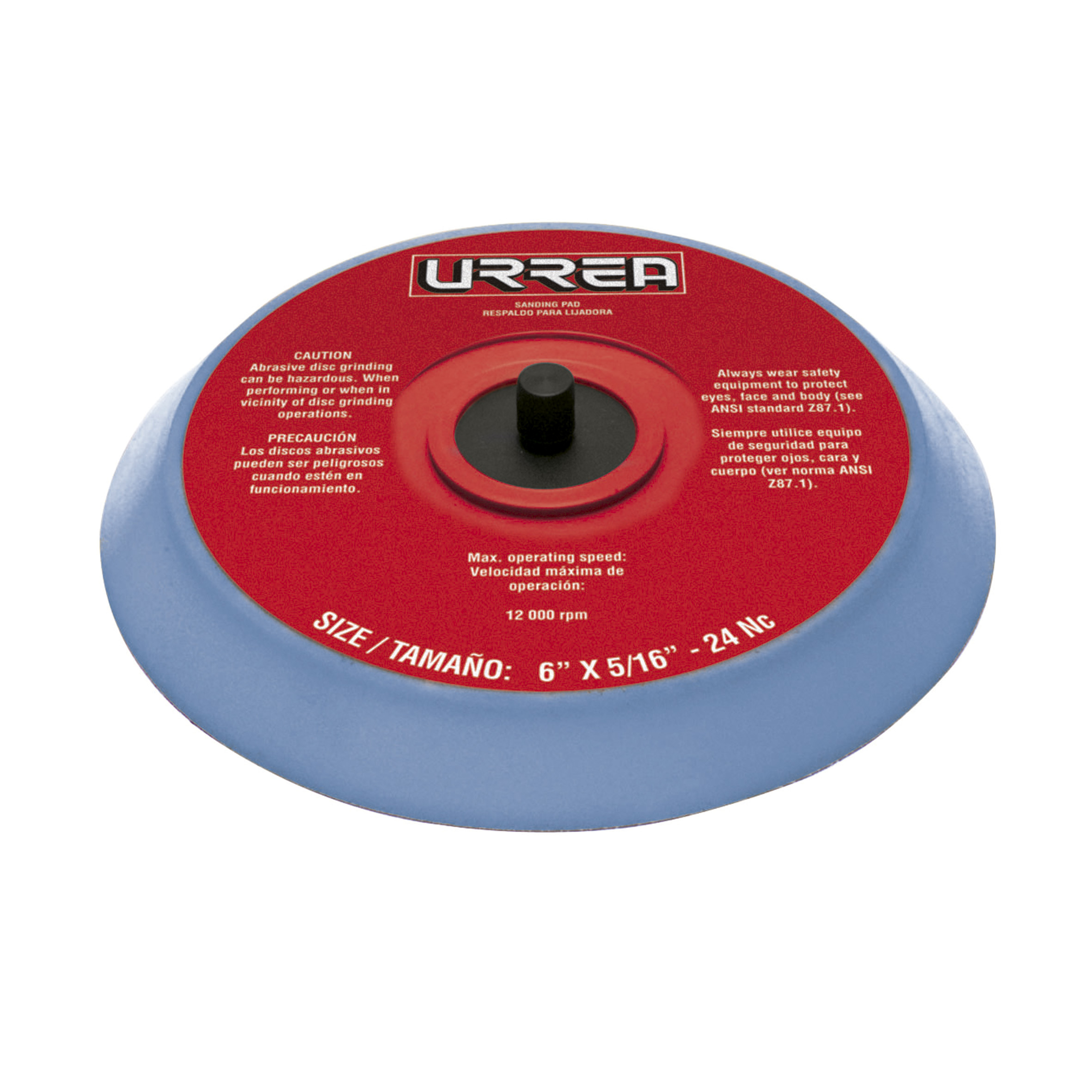 Base para lijadora neumática orbital 6 in con velcro Urrea