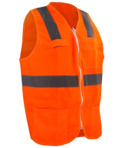 Chaleco de tela naranja AV G Urrea