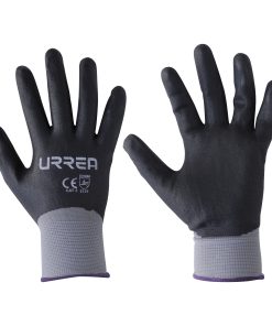 Guantes de nailon con recubrim iento de nitrilo espumoso M