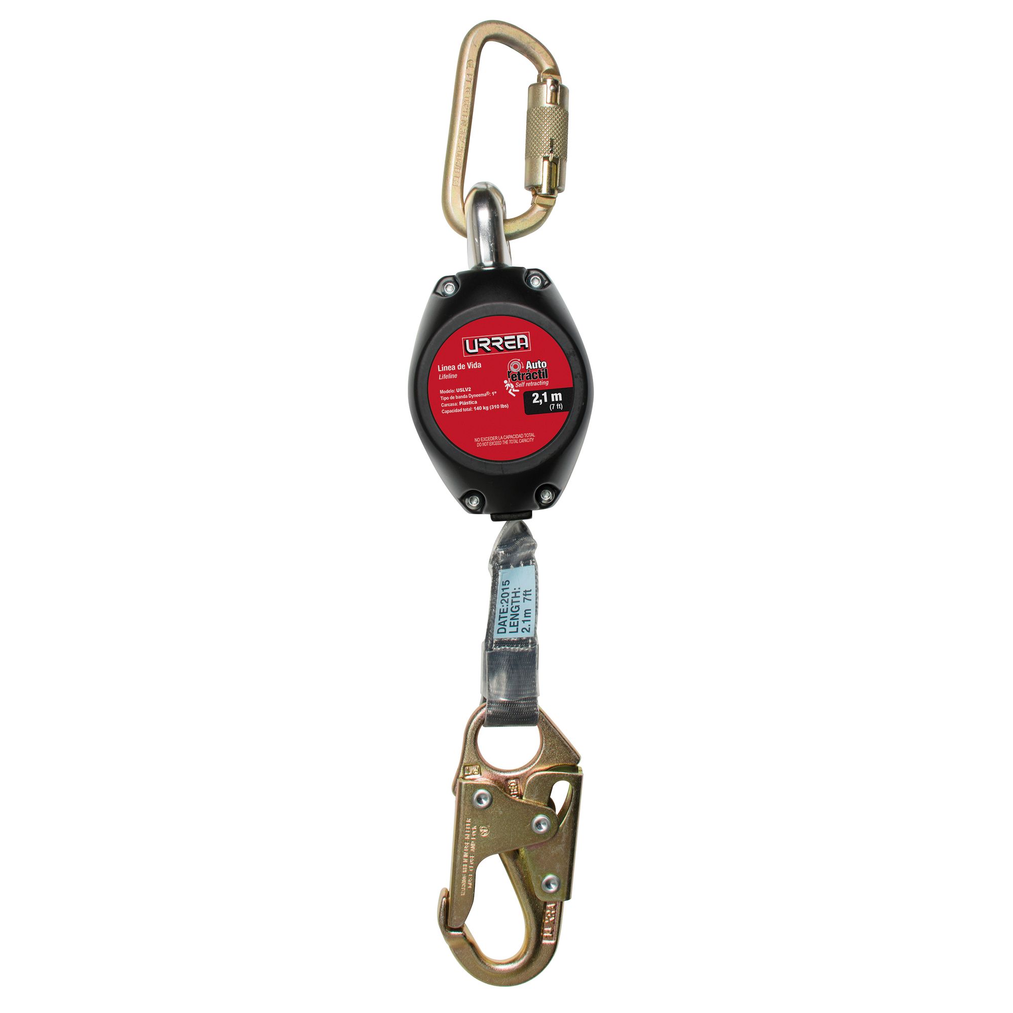 Linea vida auto retractil 7ft Urrea