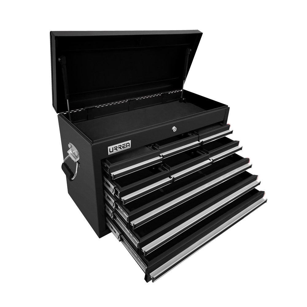 Gabinete superior uso extra pesado 9 gavetas 27 in negro Urrea