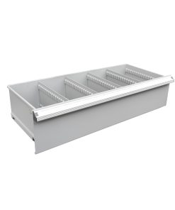 Gaveta para gabinete con entrepaños de 20 cm de alto. Urrea
